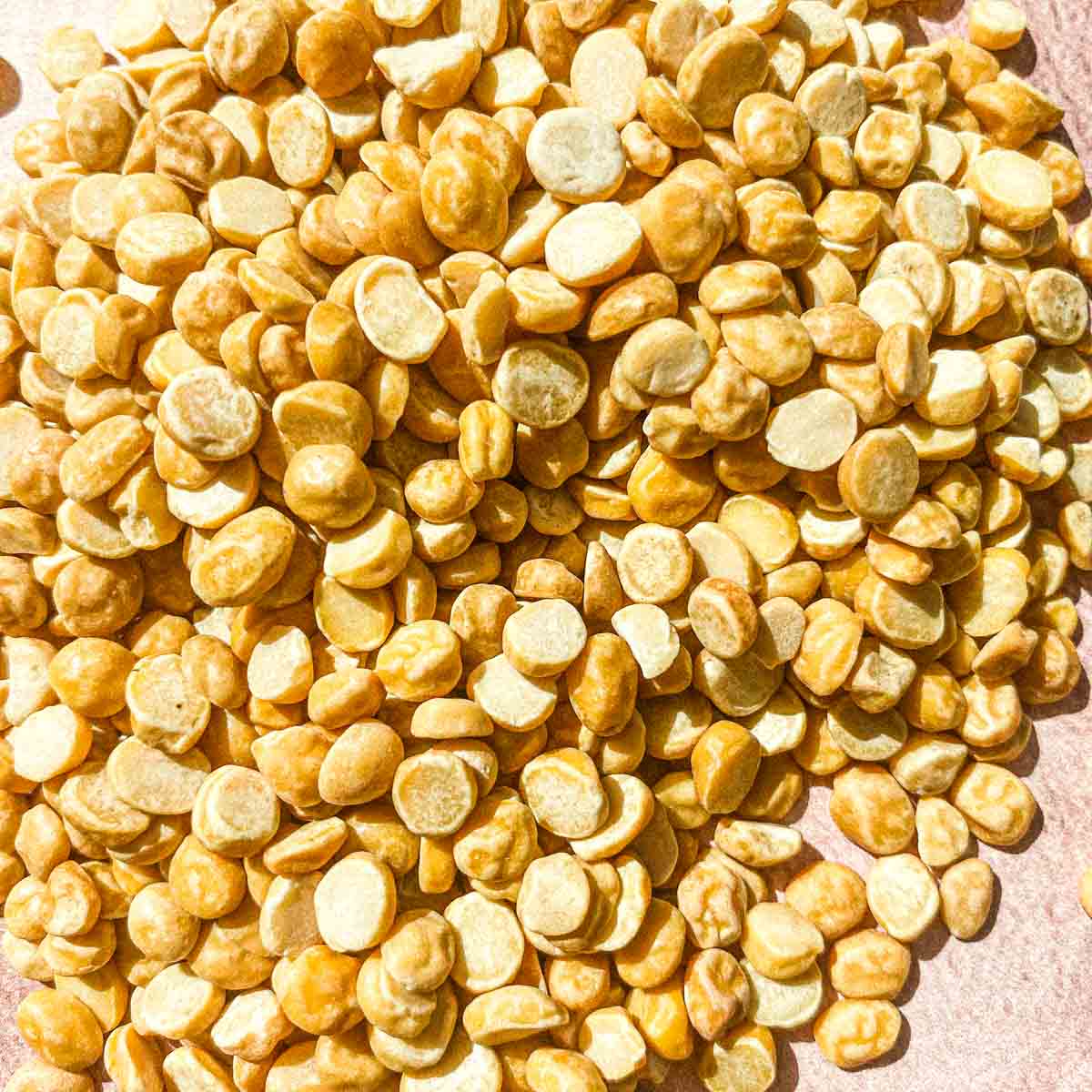 Chana dal or split and hulled chickpeas