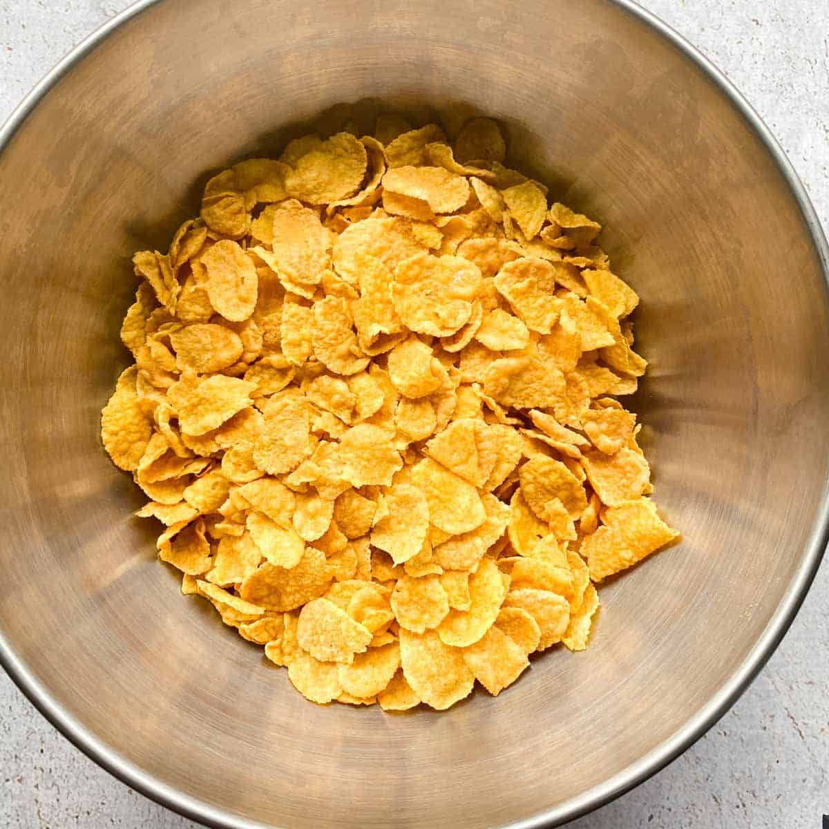 Bowl of plain cornflakes