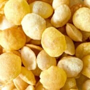 Puris in a bowl